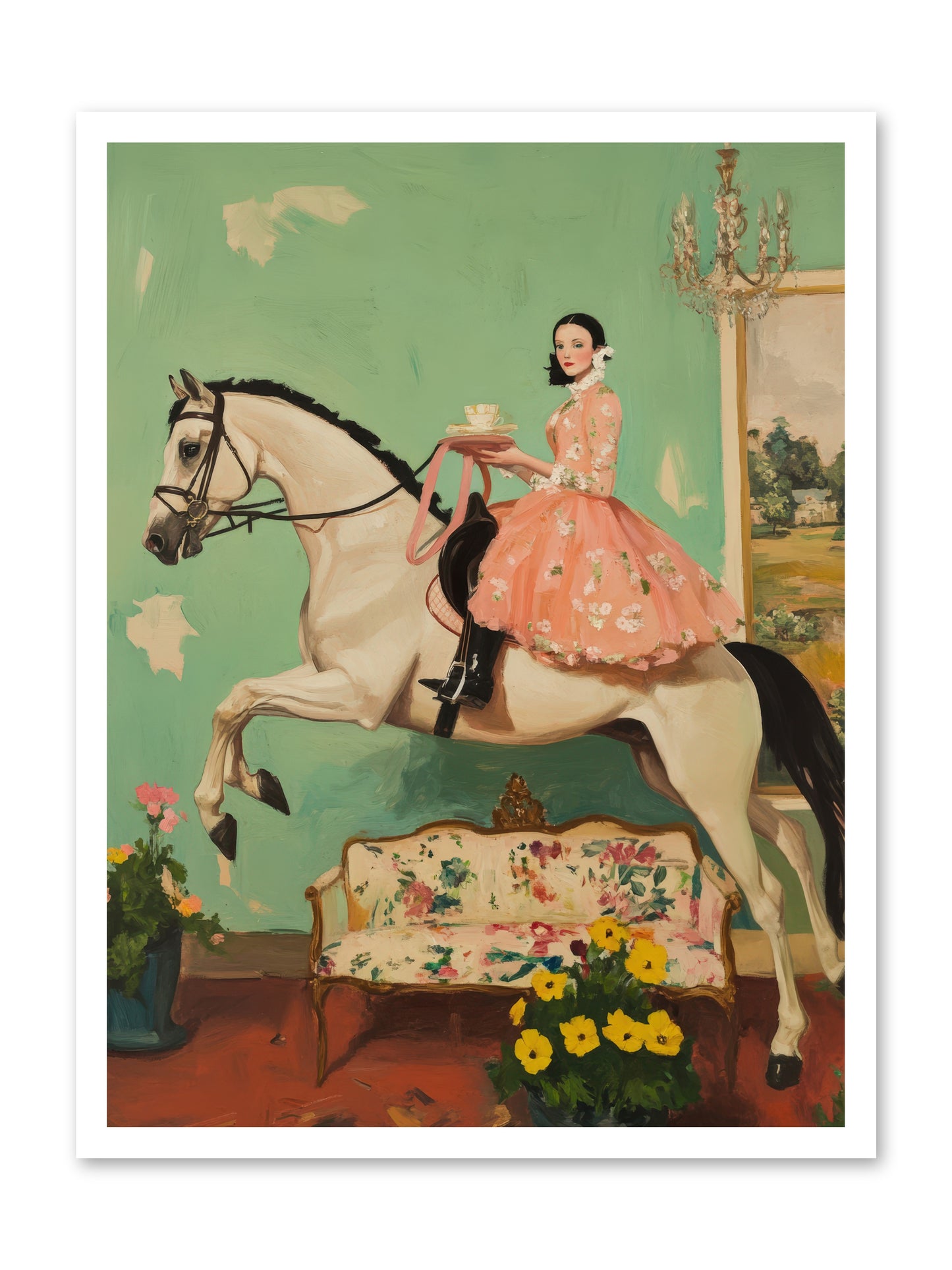 Tea Time Takes WingREZ -- Paper Print 24x32