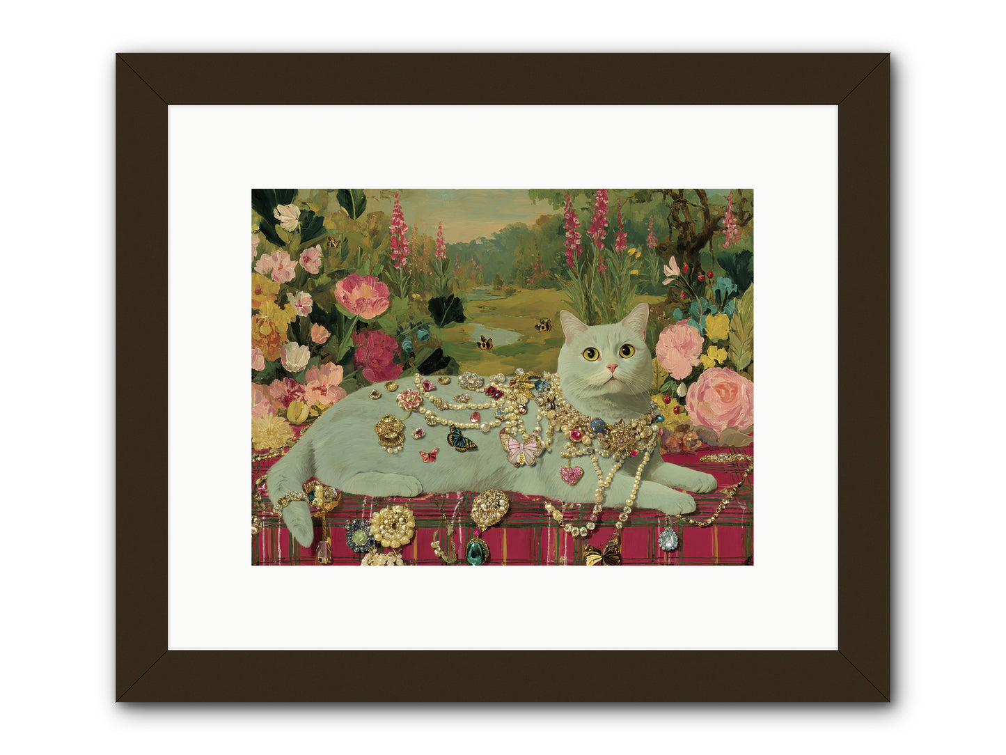 Tea and Tranquility -- Framed Print - Black 12x9