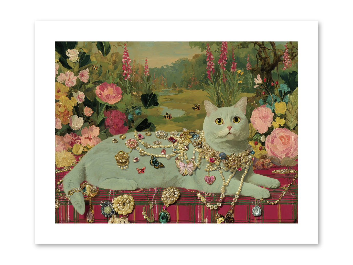 Tea and Tranquility -- Paper Print 12x9