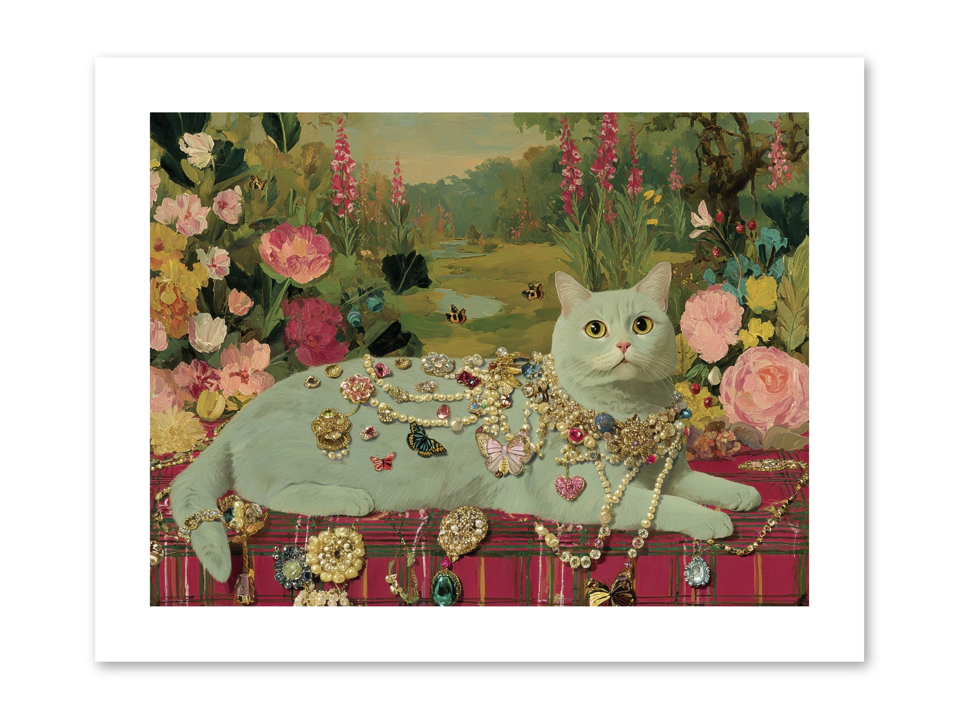 Tea and Tranquility -- Paper Print 12x9