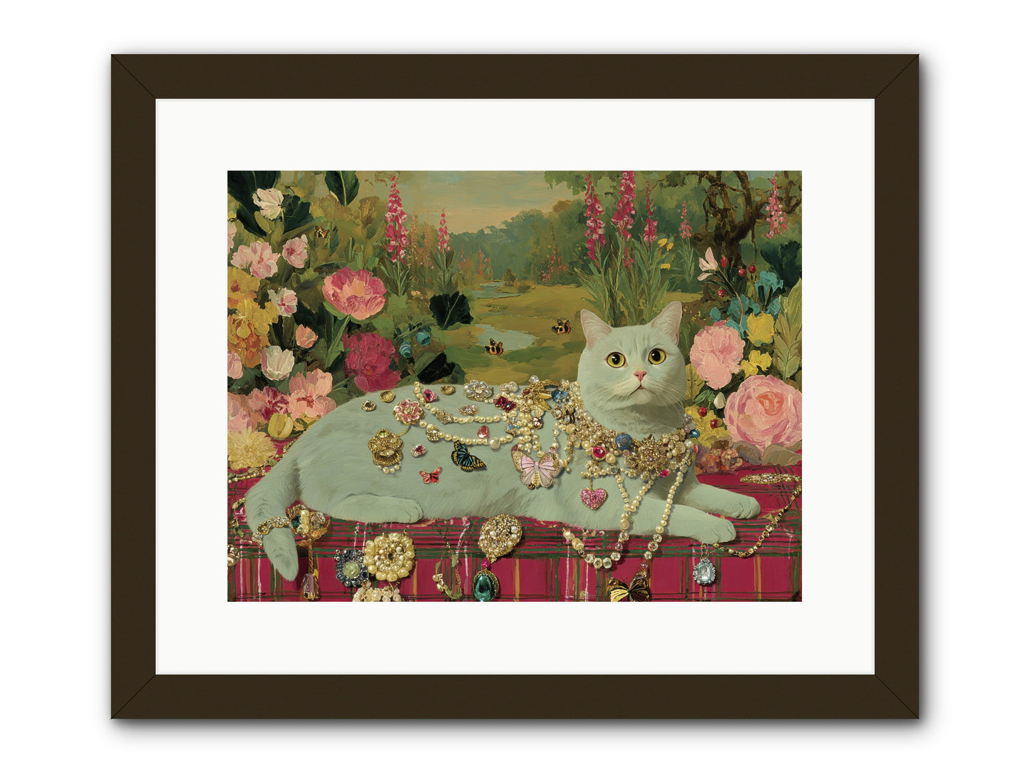 Tea and Tranquility -- Framed Print - Black 16x12