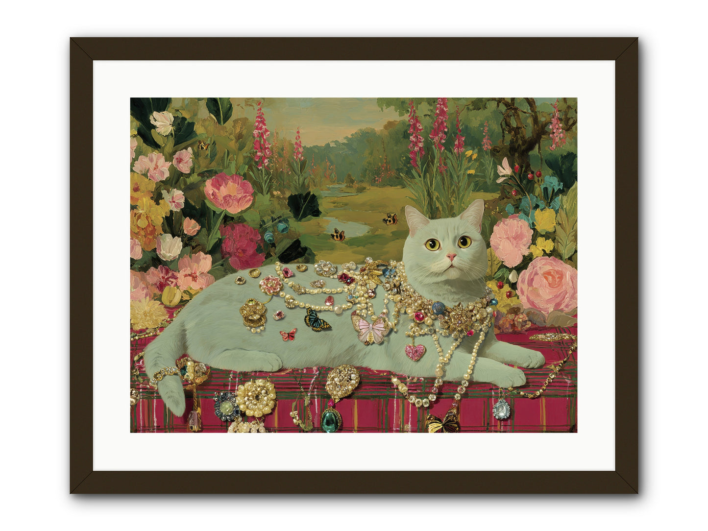 Tea and Tranquility -- Framed Print - Black 24x18
