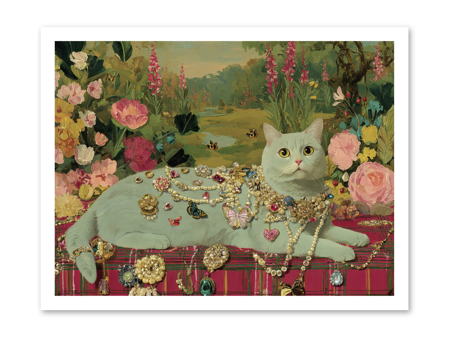 Tea and Tranquility -- Loose Canvas Print 24x18