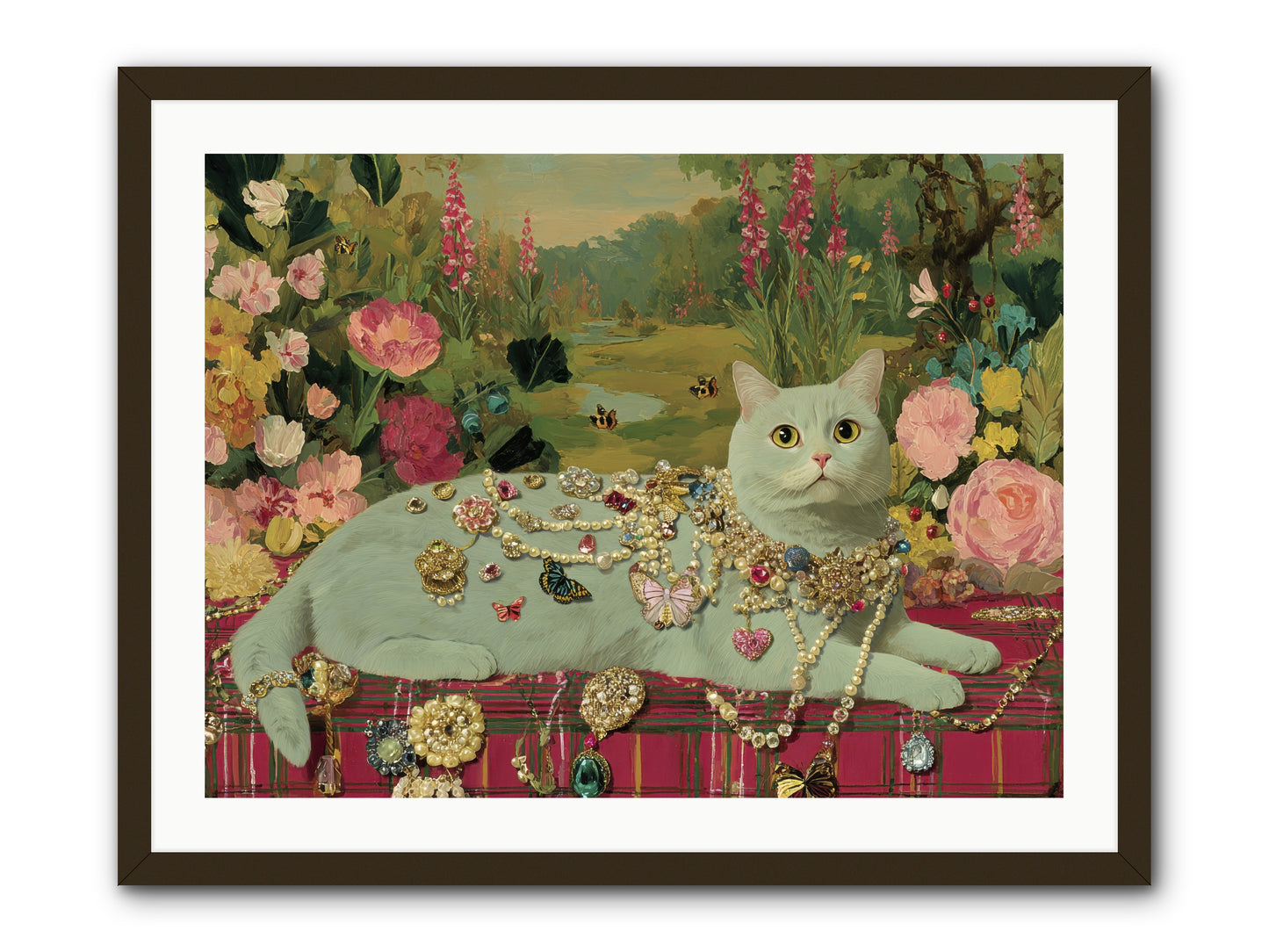 Tea and Tranquility -- Framed Print - Black 32x24