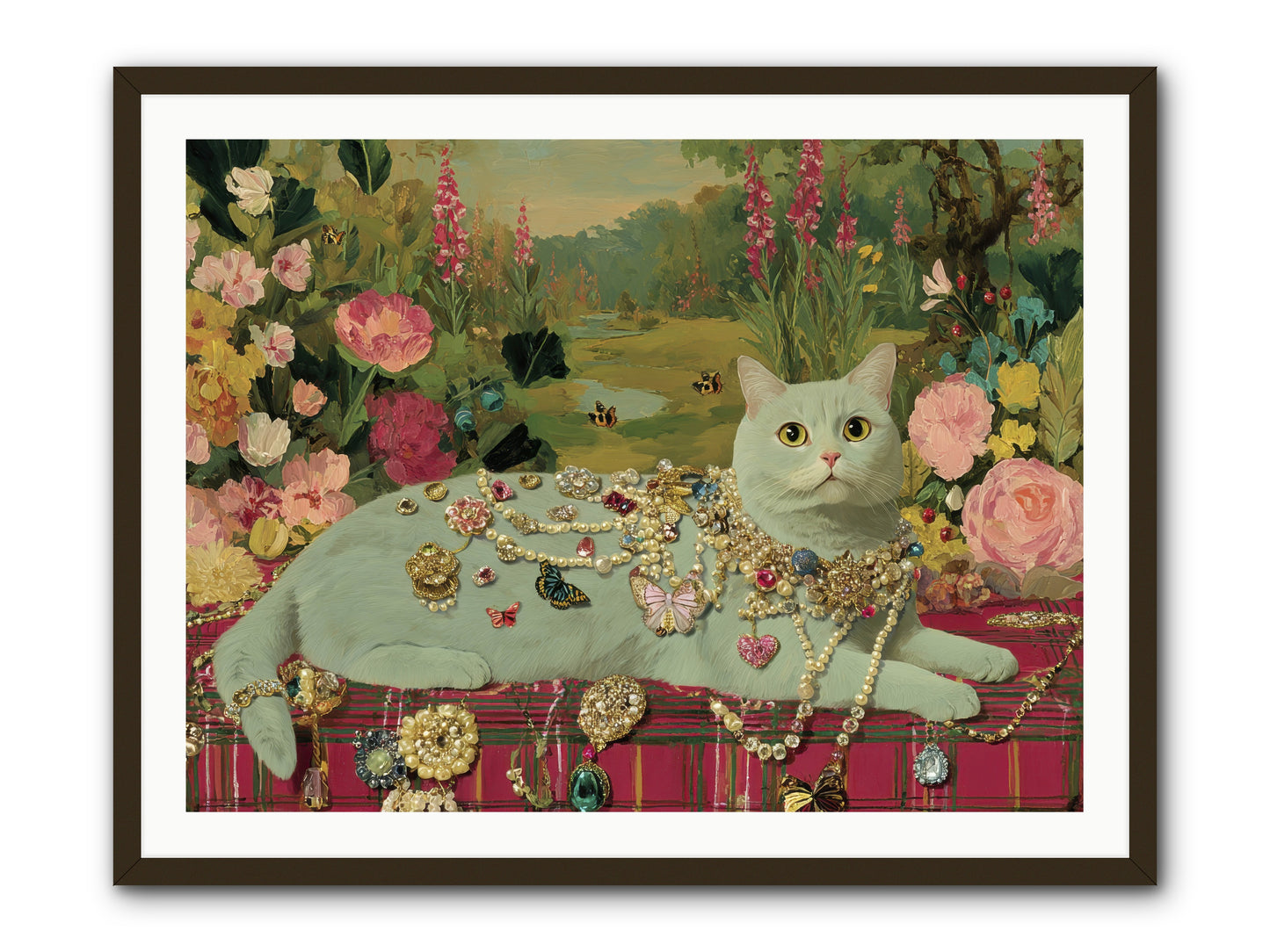 Tea and Tranquility -- Framed Print - Black 40x30