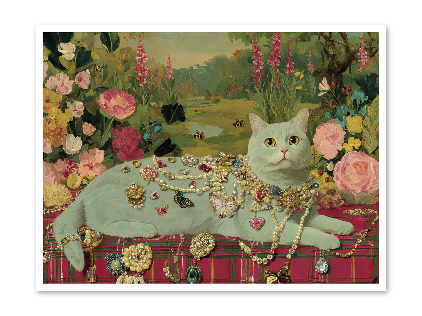Tea and Tranquility -- Loose Canvas Print 48x36