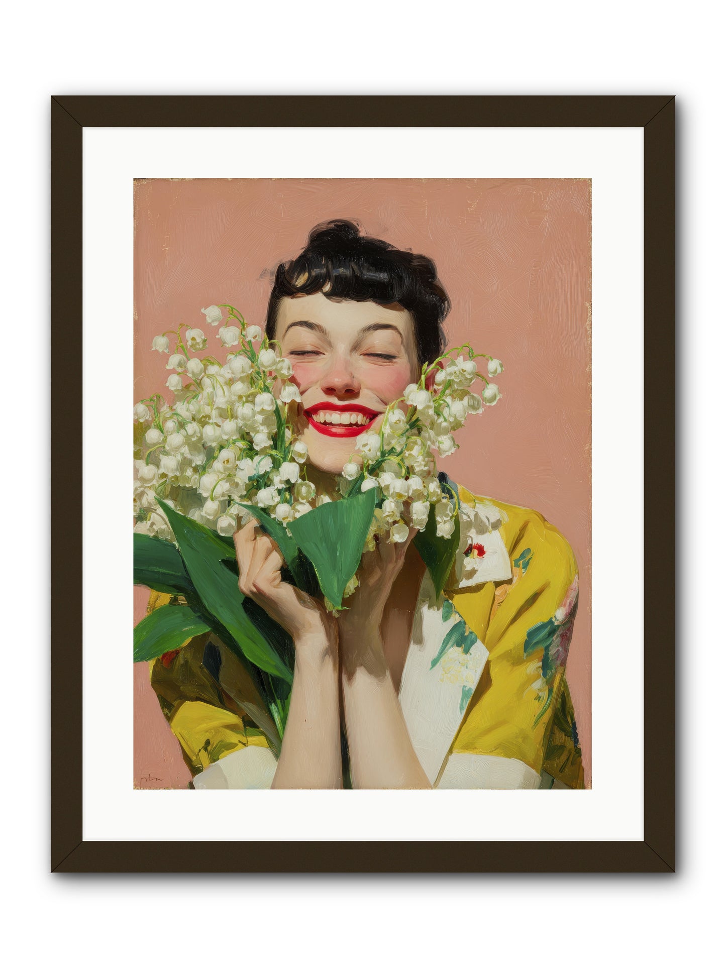 Tea at the Landing -- Framed Print - Black 18x24