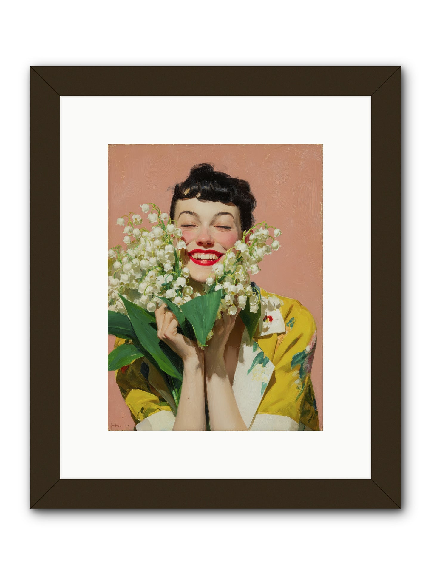 Tea at the Landing -- Framed Print - Black 9x12
