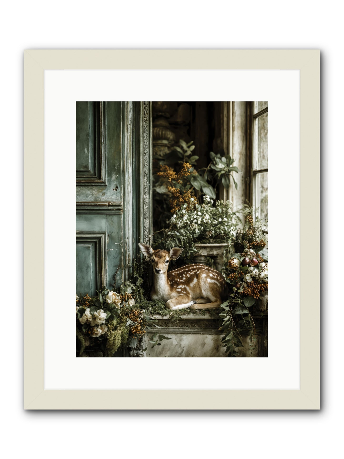 Tea at twighlight  -- Framed Print - White 12x16