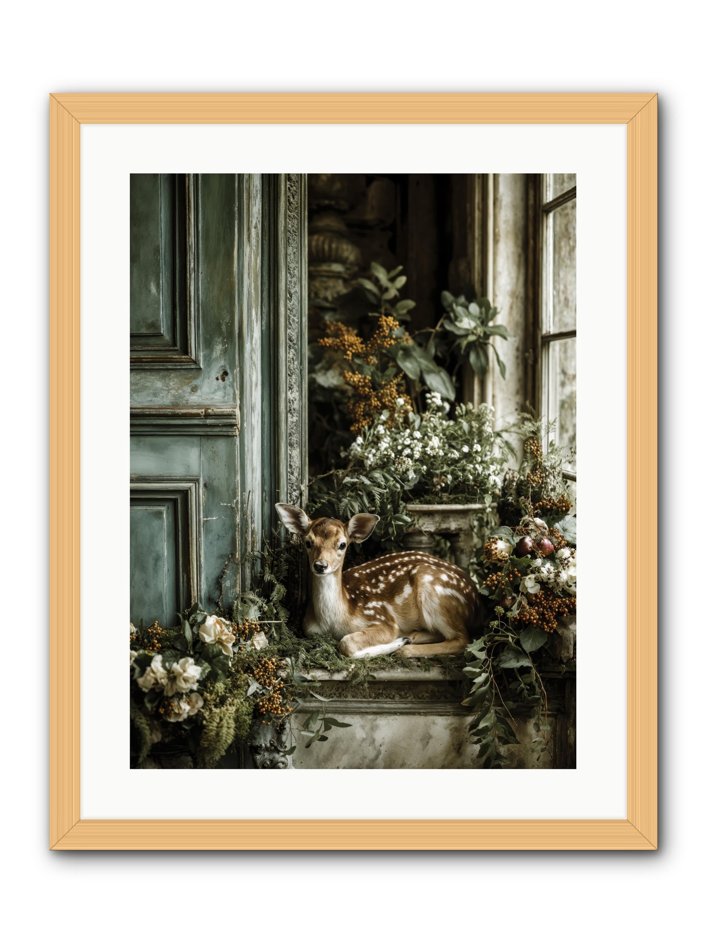 Tea at twighlight  -- Framed Print - Natural 18x24