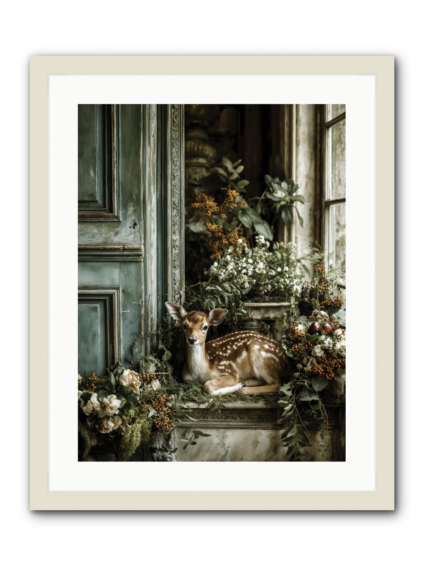 Tea at twighlight  -- Framed Print - White 18x24