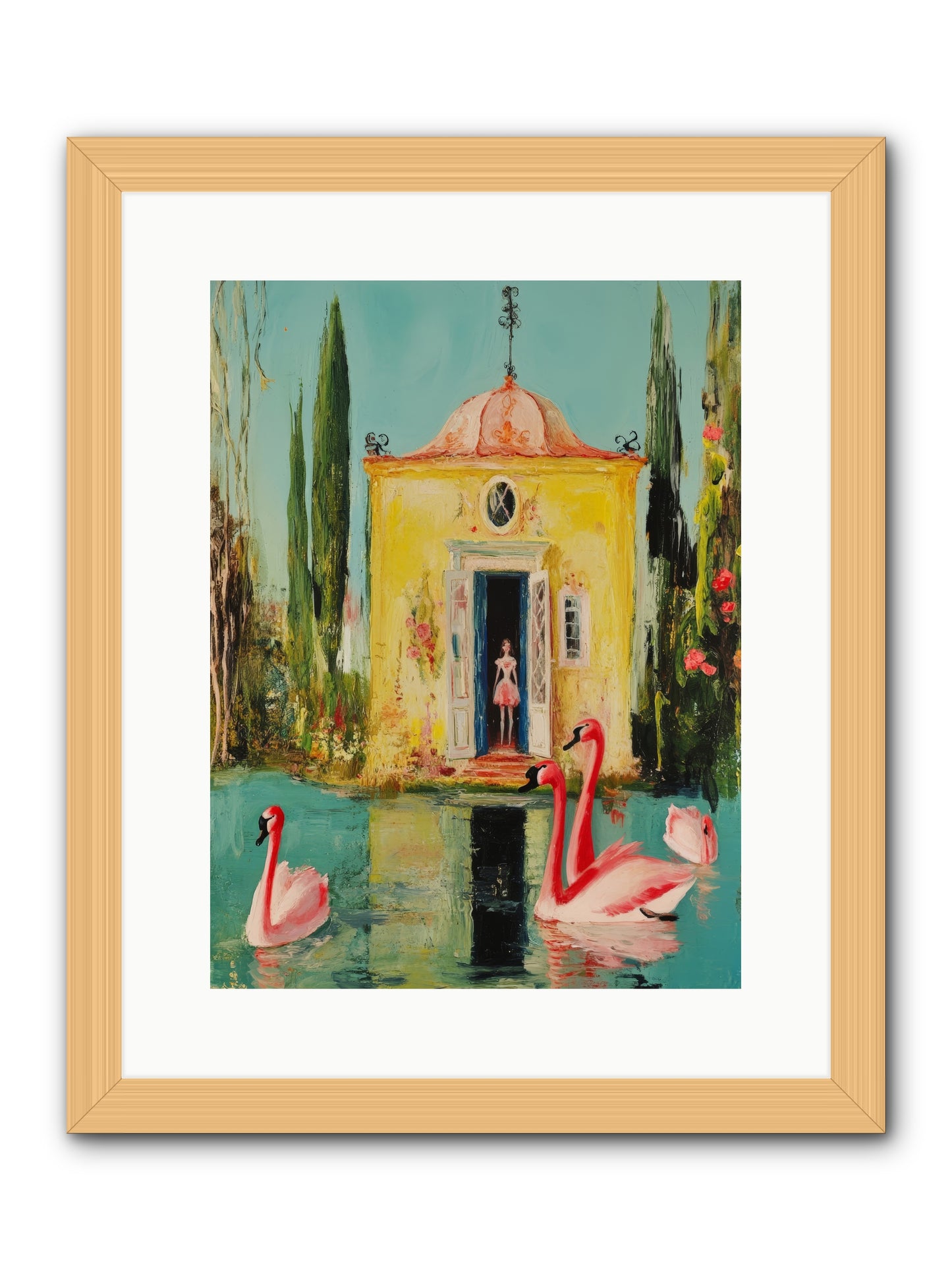 Teaching Wild GraceRez2 -- Framed Print - Natural 12x16