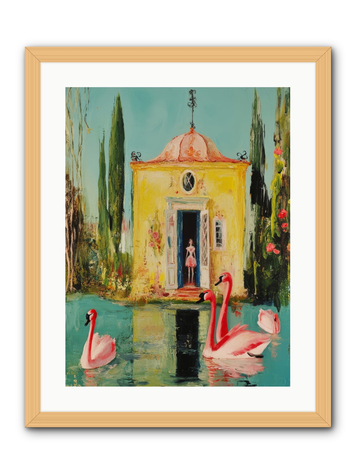 Teaching Wild GraceRez2 -- Framed Print - Natural 18x24