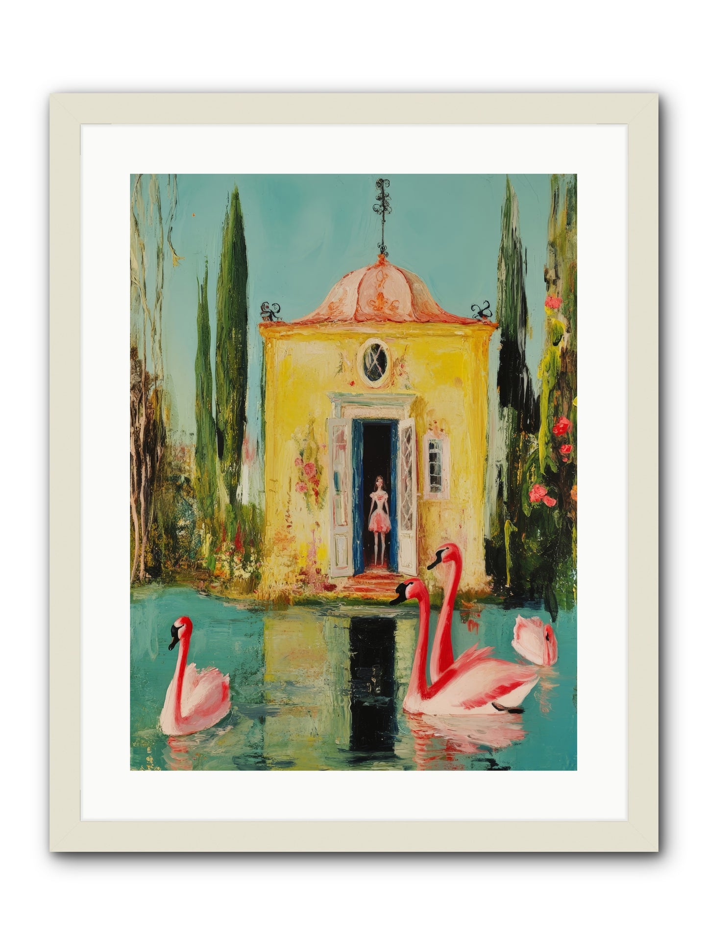 Teaching Wild GraceRez2 -- Framed Print - White 18x24