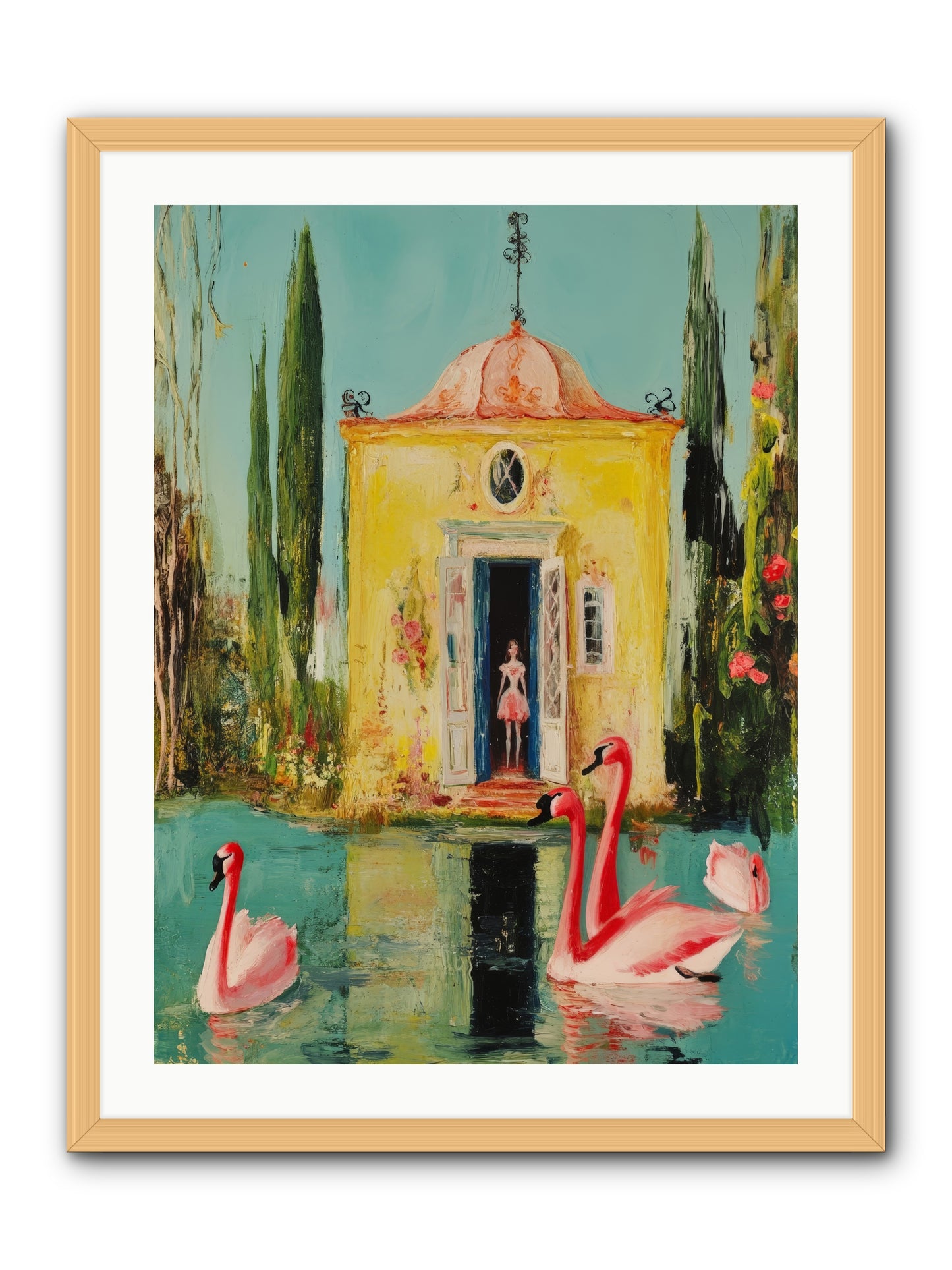Teaching Wild GraceRez2 -- Framed Print - Natural 24x32