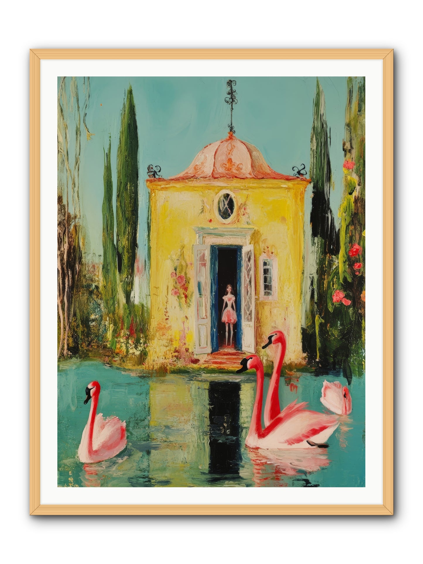 Teaching Wild GraceRez2 -- Framed Print - Natural 36x48
