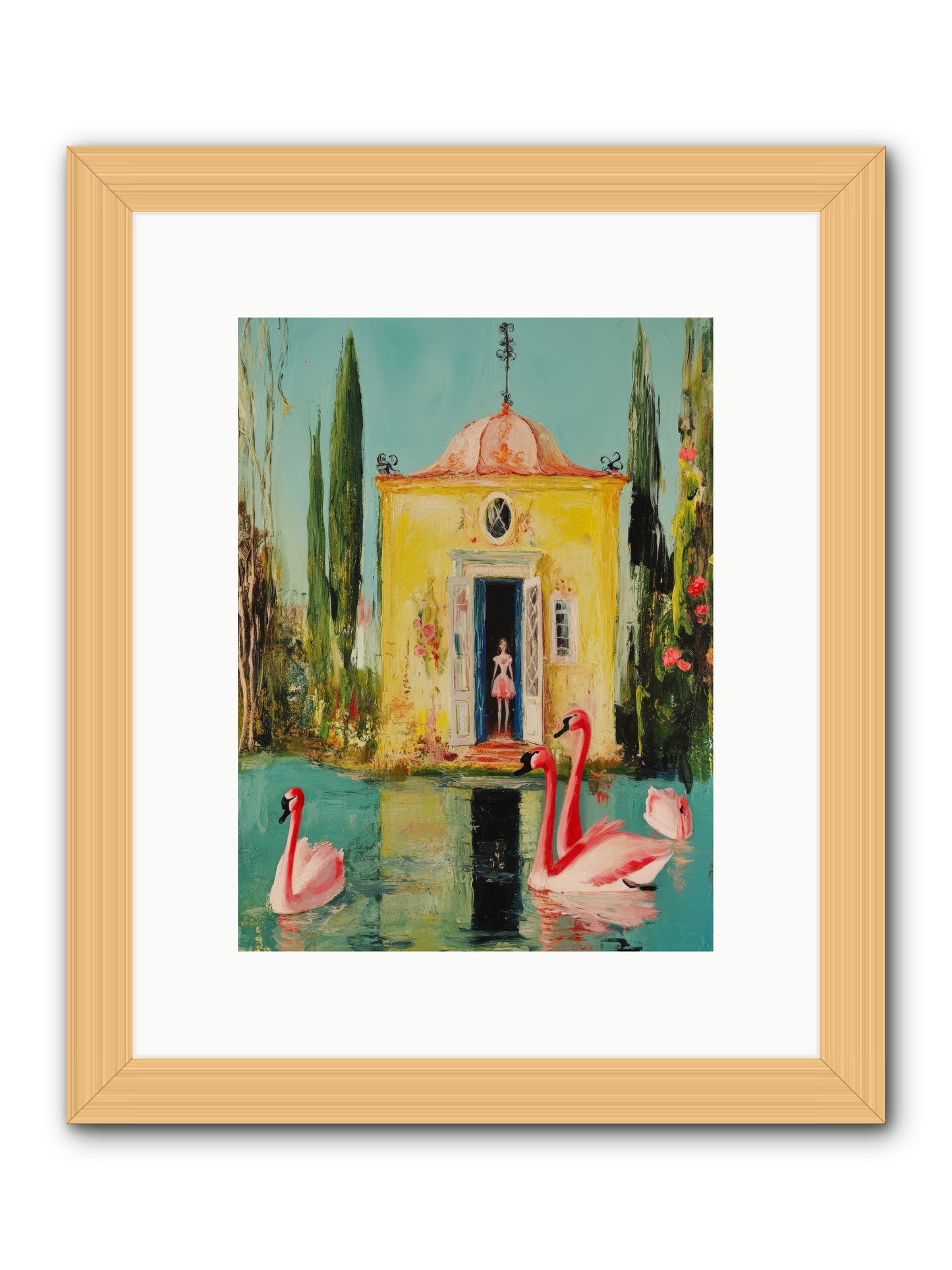 Teaching Wild GraceRez2 -- Framed Print - Natural 9x12
