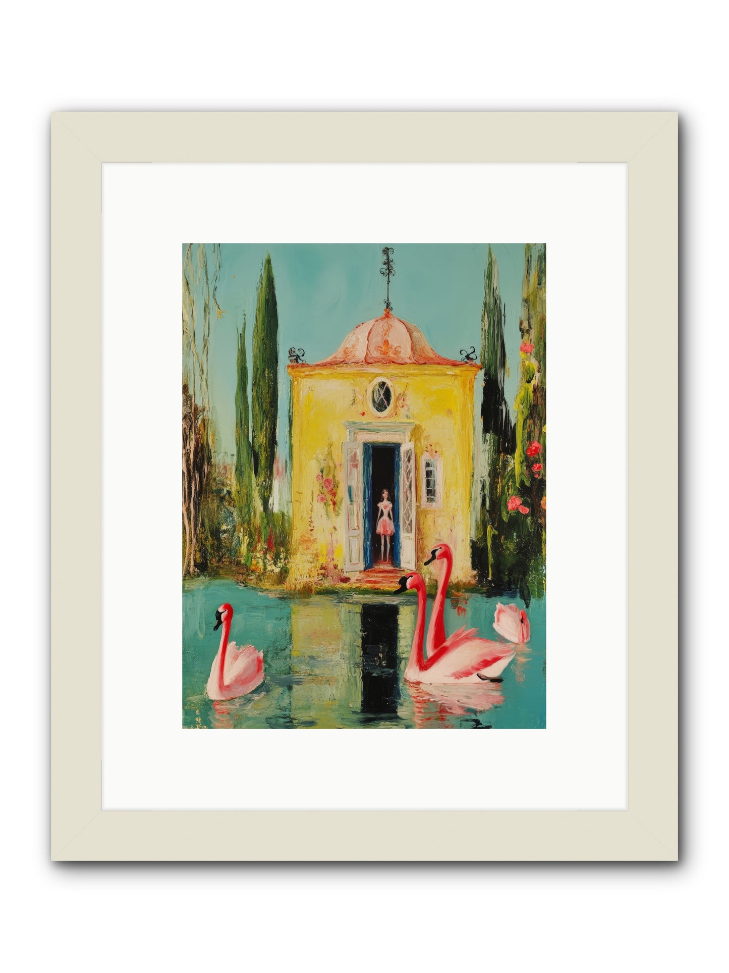Teaching Wild GraceRez2 -- Framed Print - White 9x12