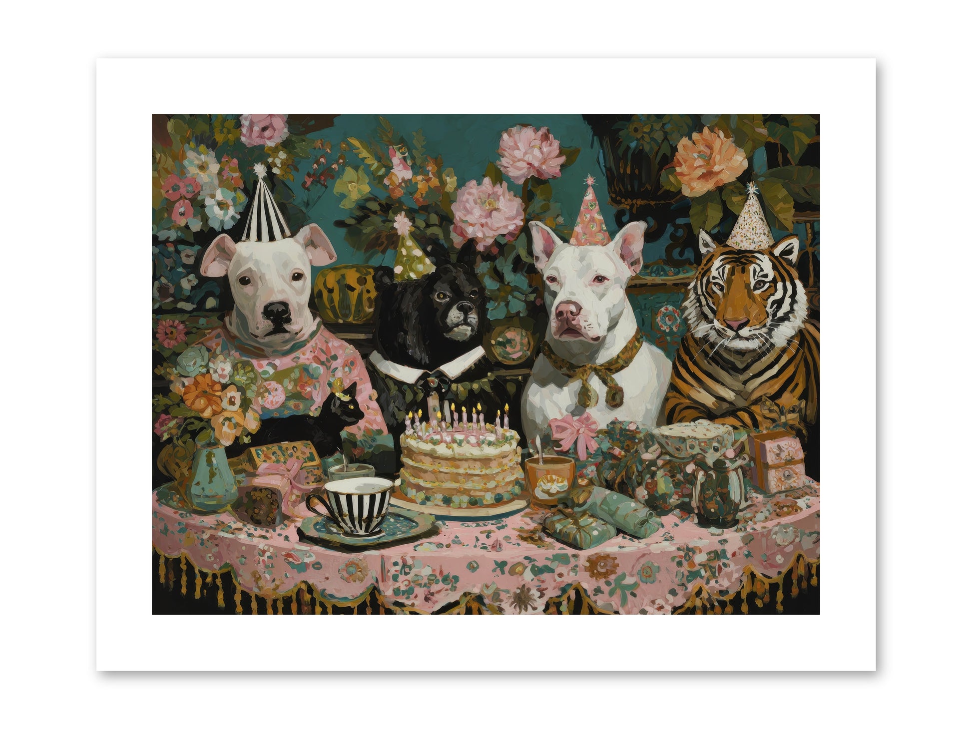 Teatime Revelry -- Paper Print 12x9