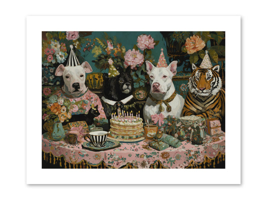 Teatime Revelry -- Paper Print 12x9