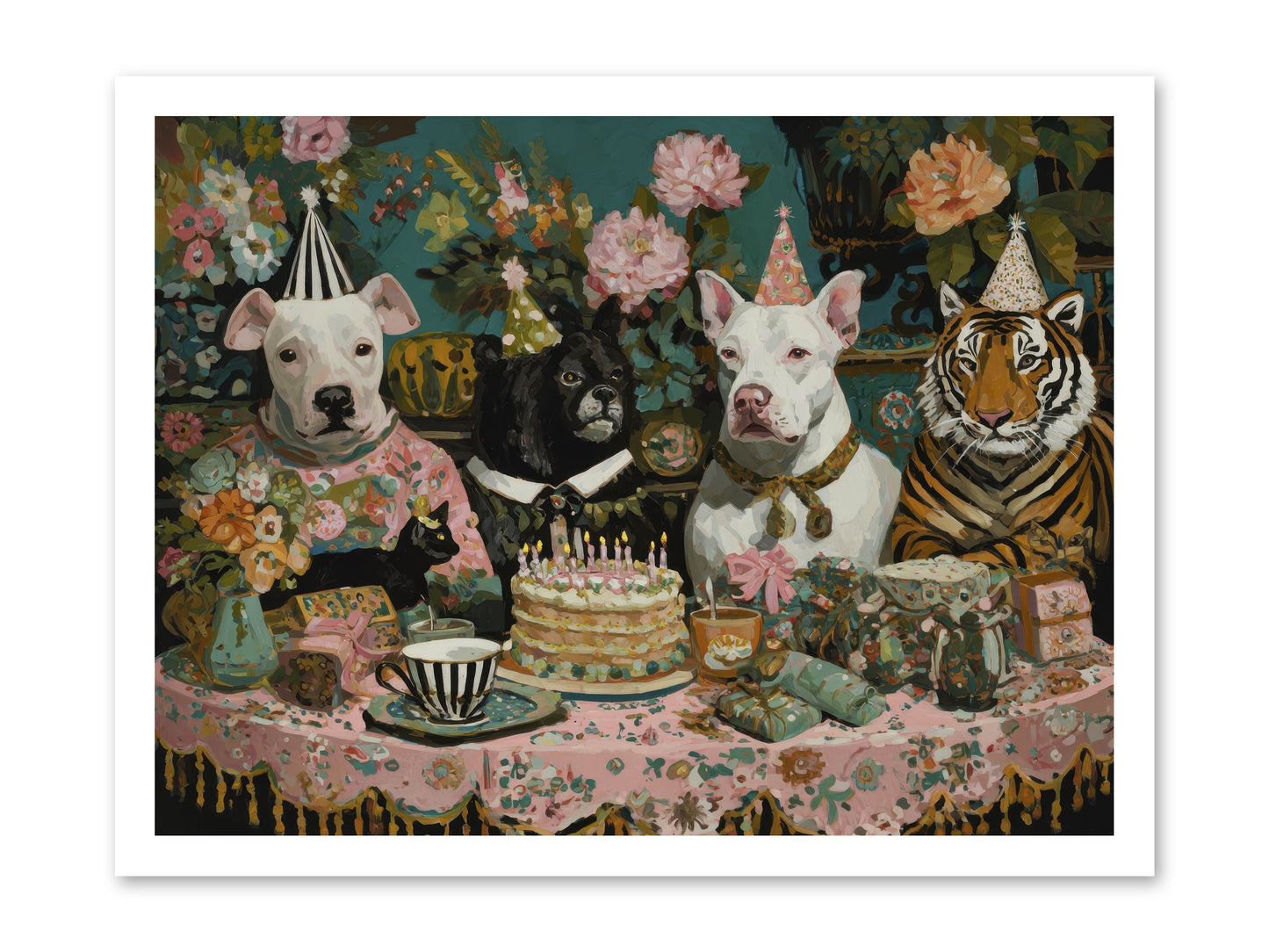 Teatime Revelry -- Paper Print 24x18
