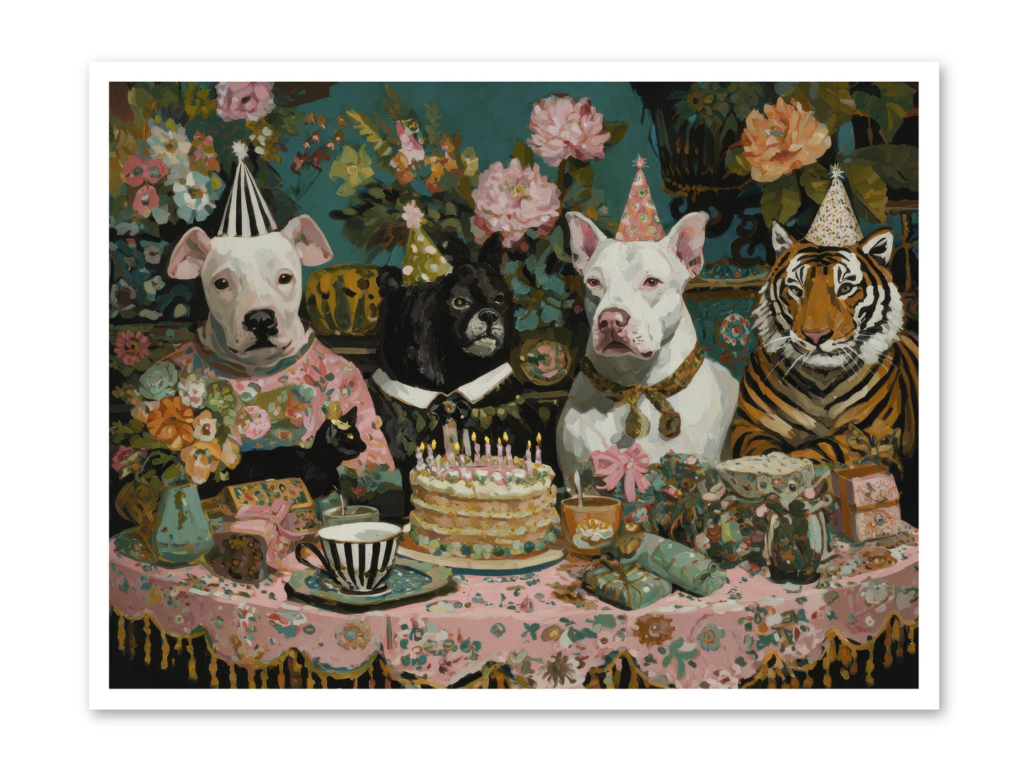 Teatime Revelry -- Paper Print 40x30