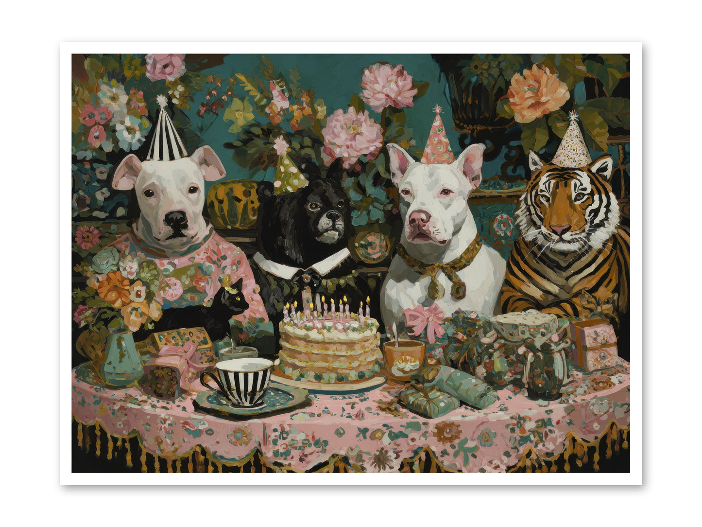 Teatime Revelry -- Paper Print 48x36