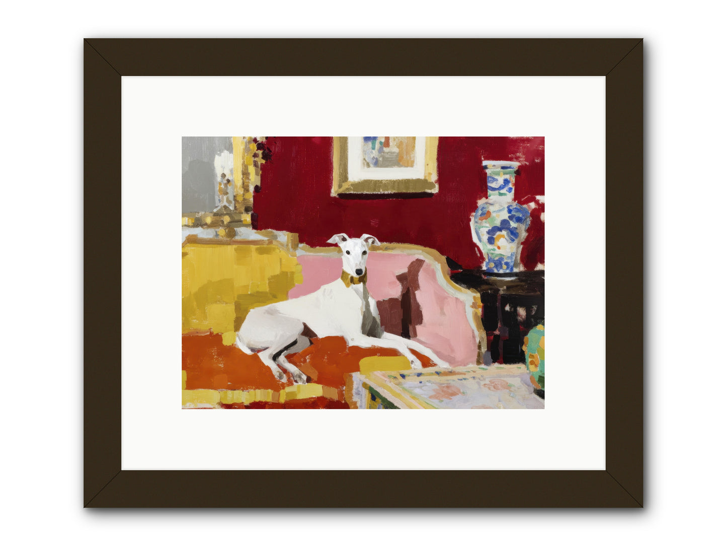 Telegram from a Sunday Train -- Framed Print - Black 12x9