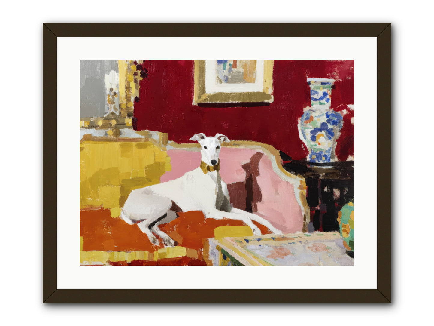 Telegram from a Sunday Train -- Framed Print - Black 24x18