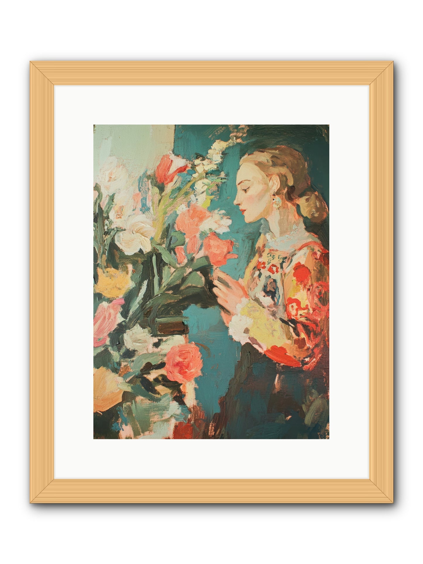 Temporal Reflections -- Framed Print - Natural 12x16