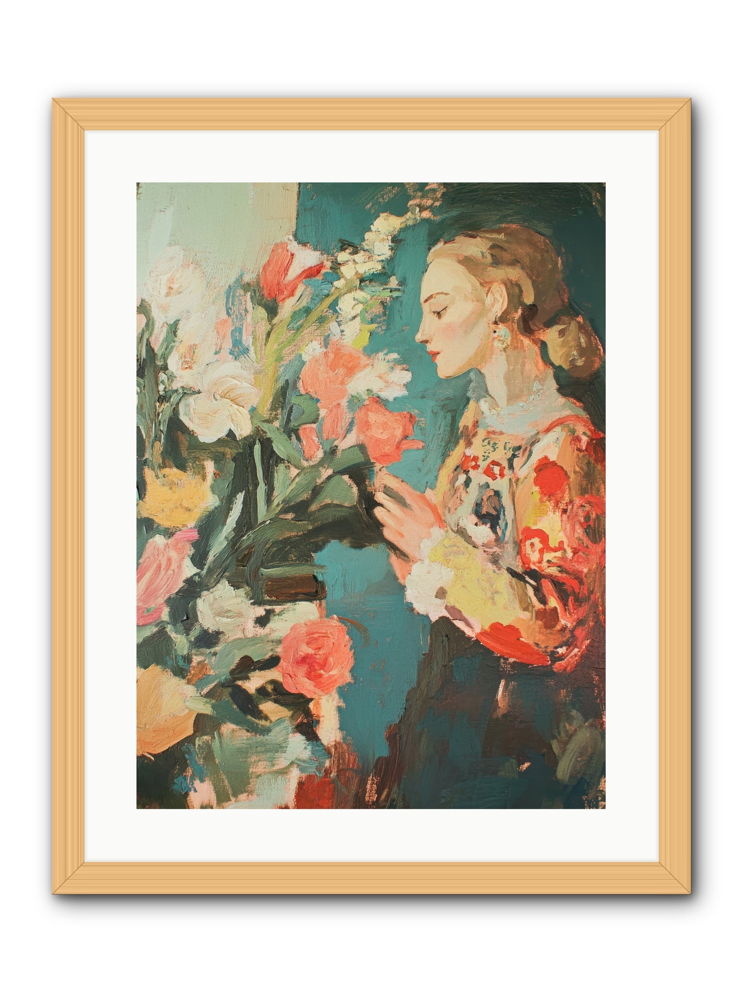 Temporal Reflections -- Framed Print - Natural 18x24