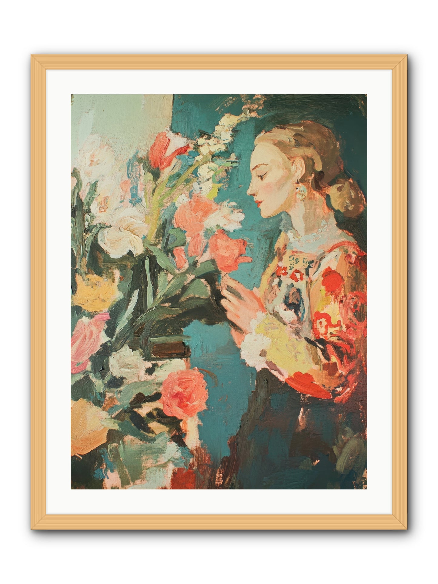 Temporal Reflections -- Framed Print - Natural 24x32