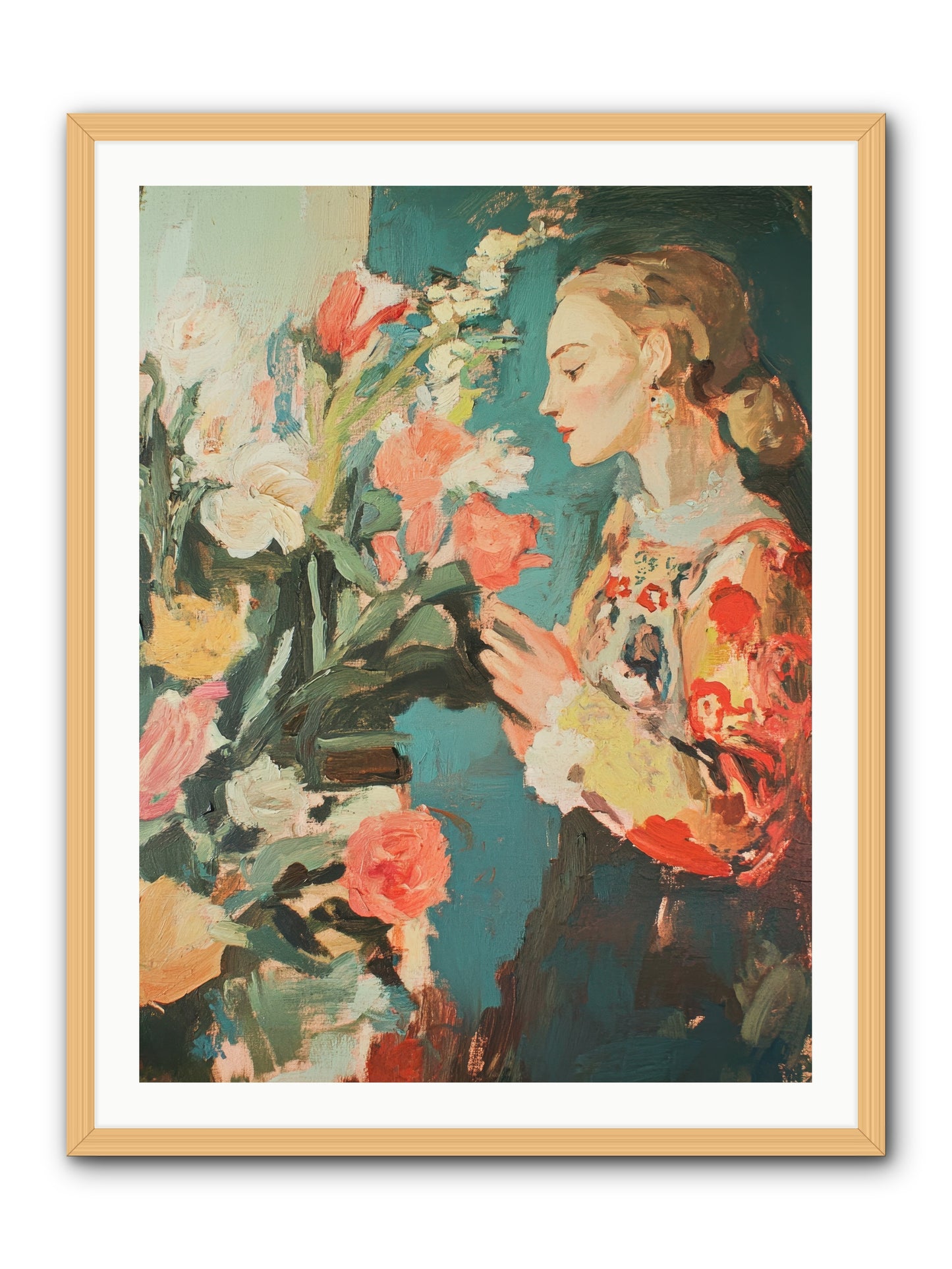 Temporal Reflections -- Framed Print - Natural 30x40