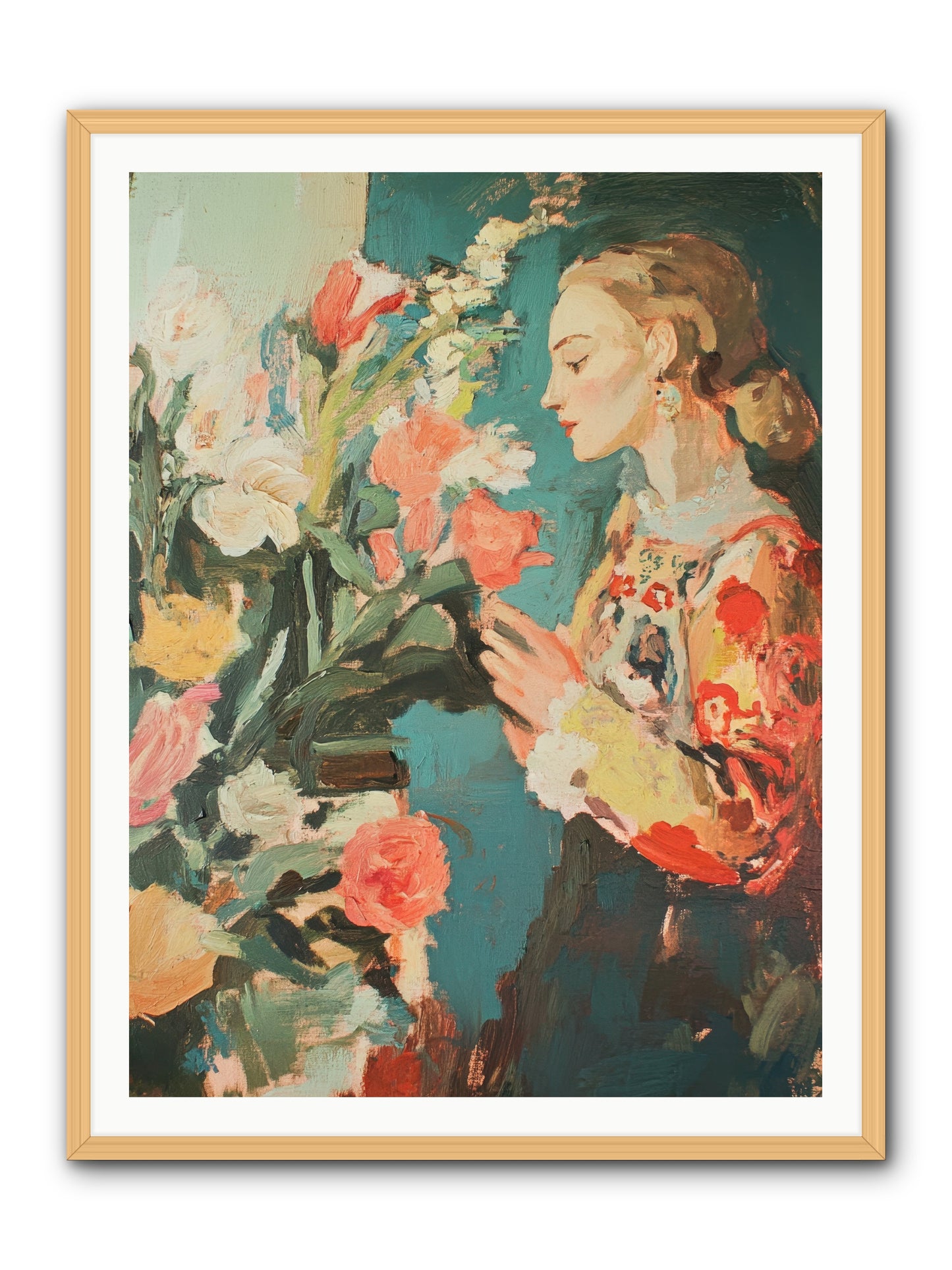Temporal Reflections -- Framed Print - Natural 36x48