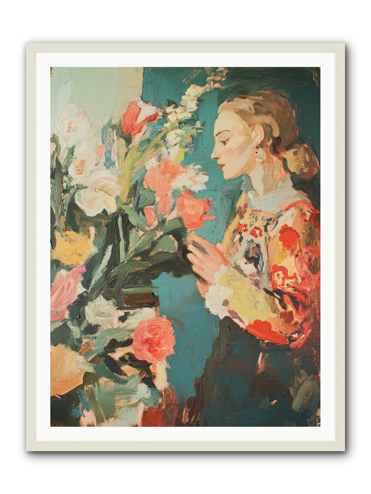 Temporal Reflections -- Framed Print - White 36x48
