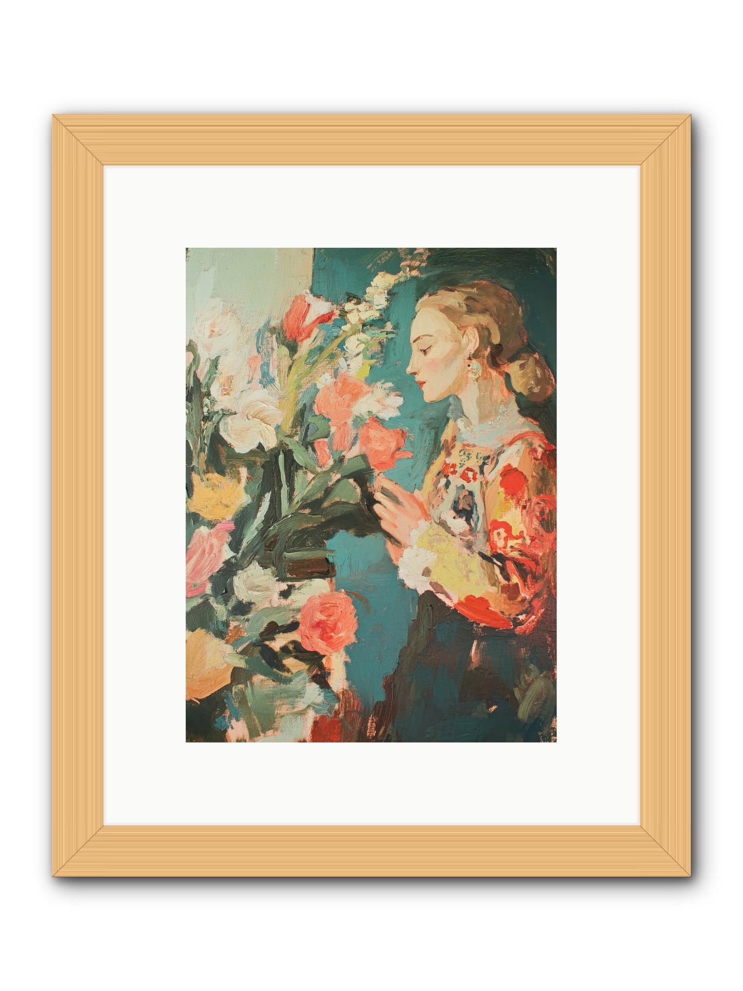 Temporal Reflections -- Framed Print - Natural 9x12