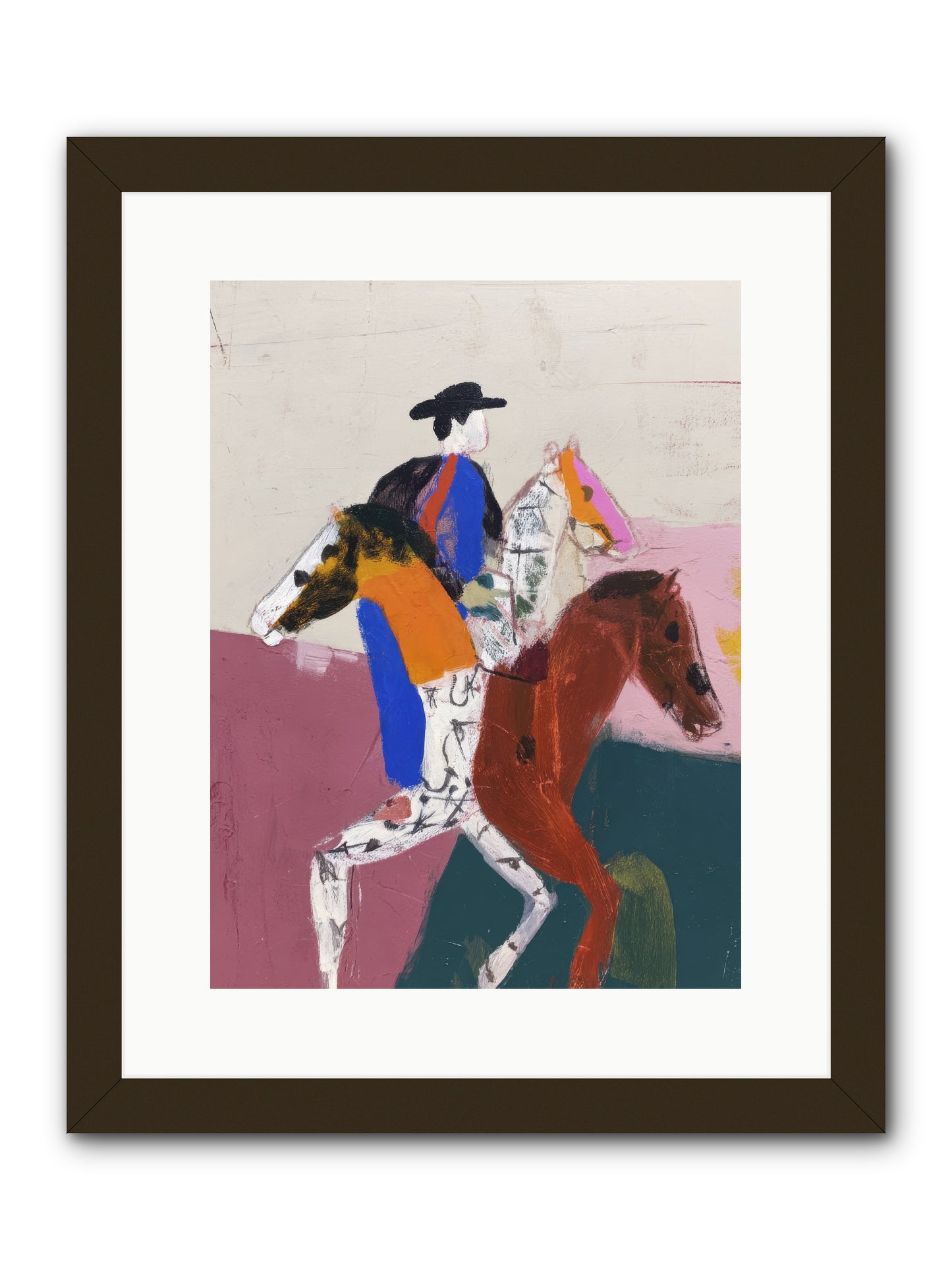 Temporal shift -- Framed Print - Black 12x16