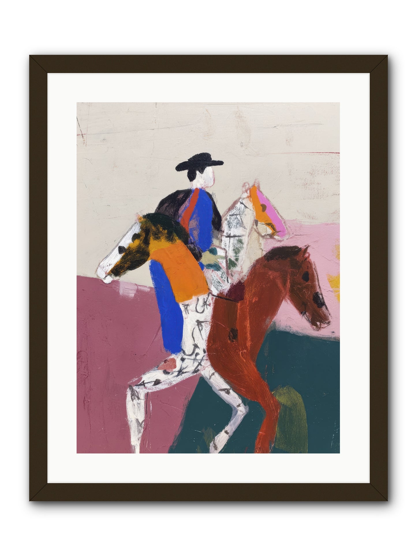 Temporal shift -- Framed Print - Black 18x24
