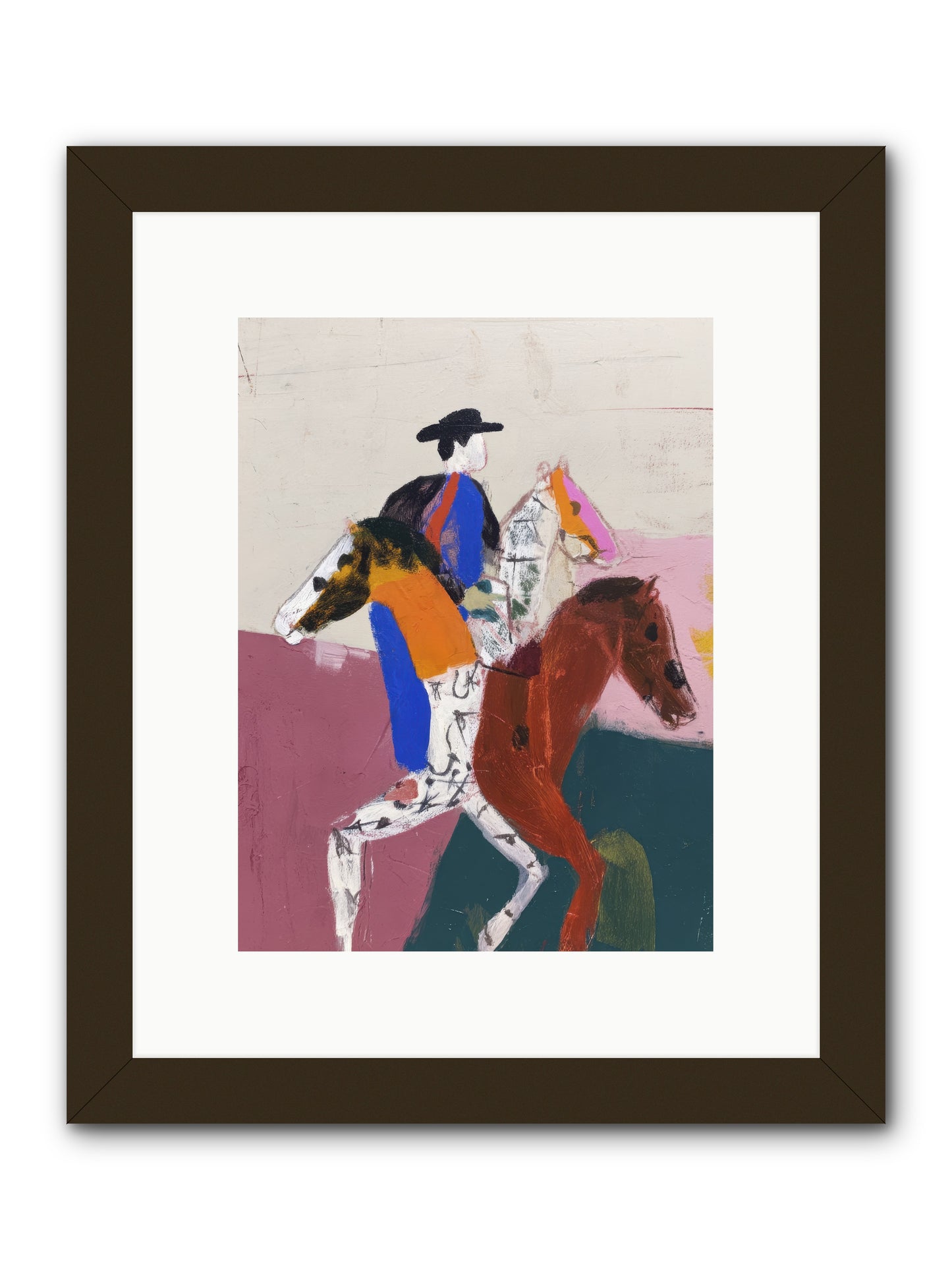 Temporal shift -- Framed Print - Black 9x12