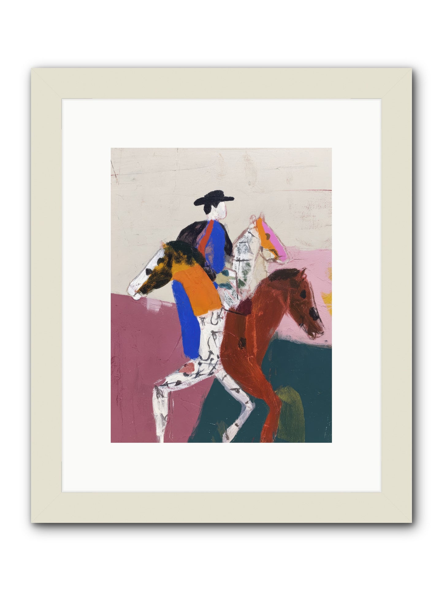 Temporal shift -- Framed Print - White 9x12