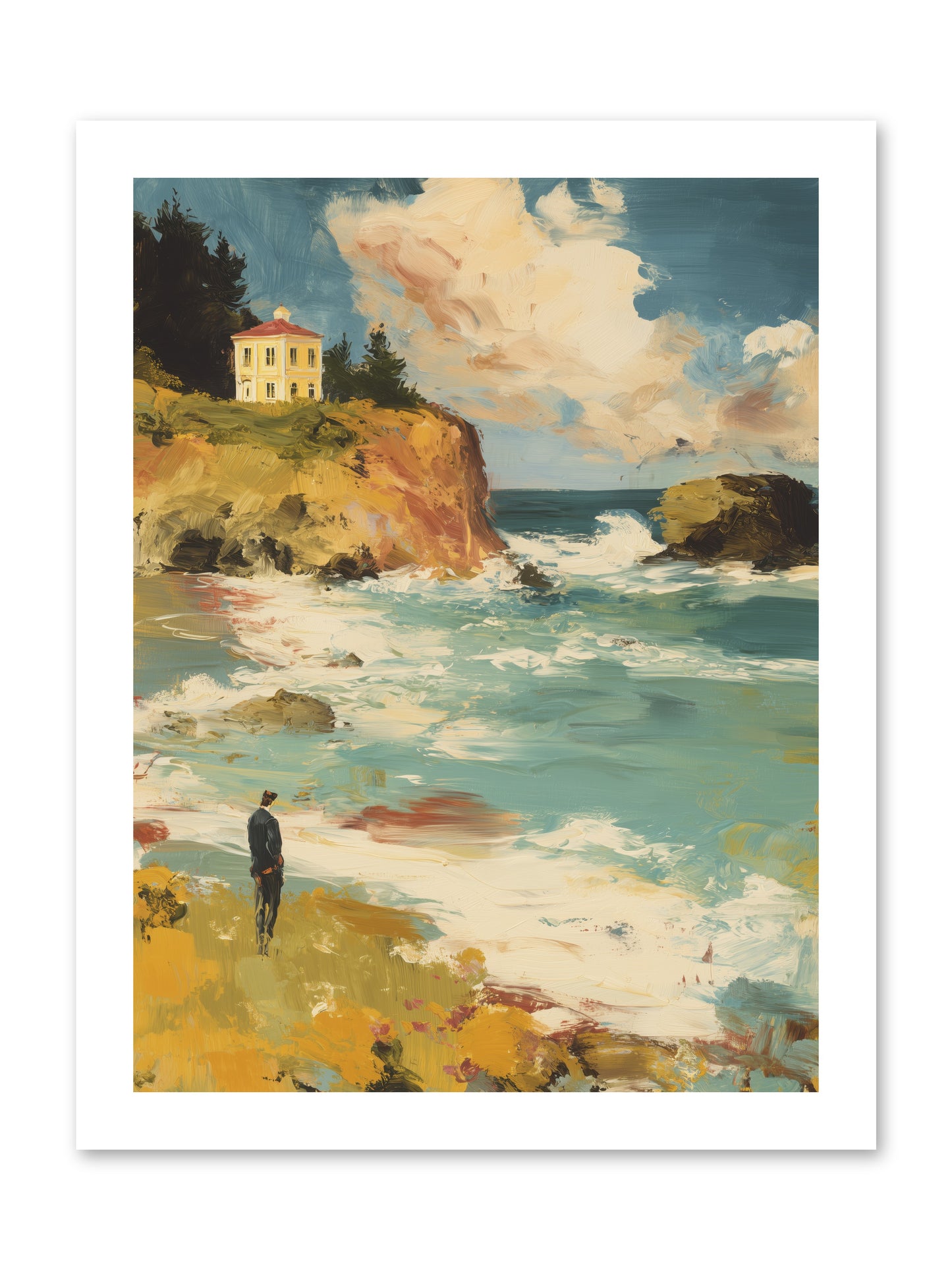 Terraced Splendor -- Paper Print 12x16
