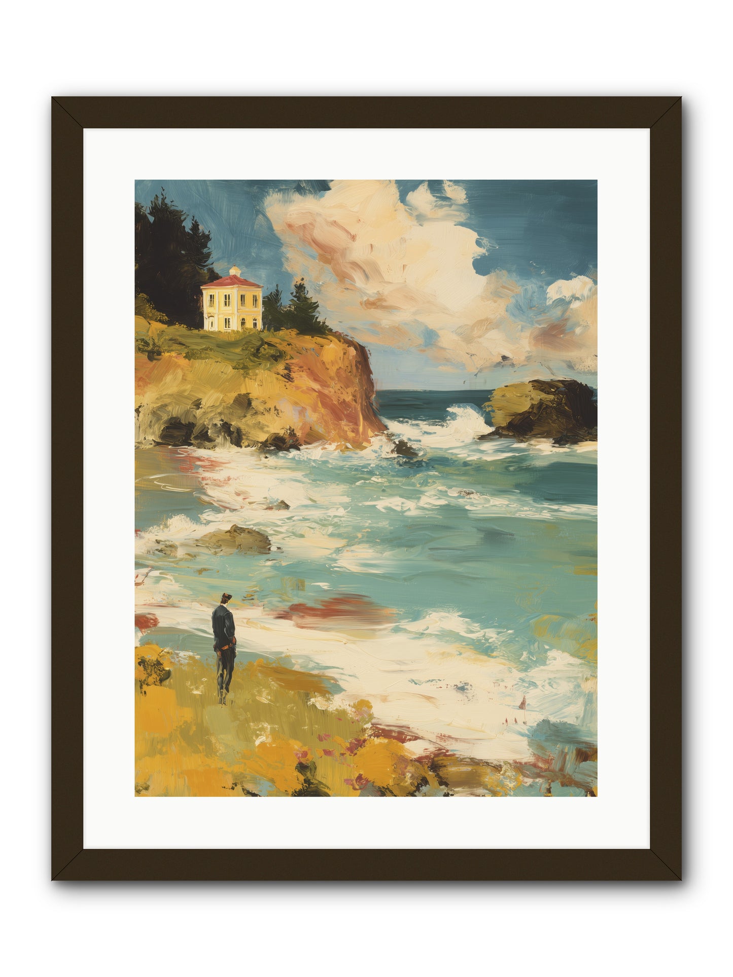 Terraced Splendor -- Framed Print - Black 18x24
