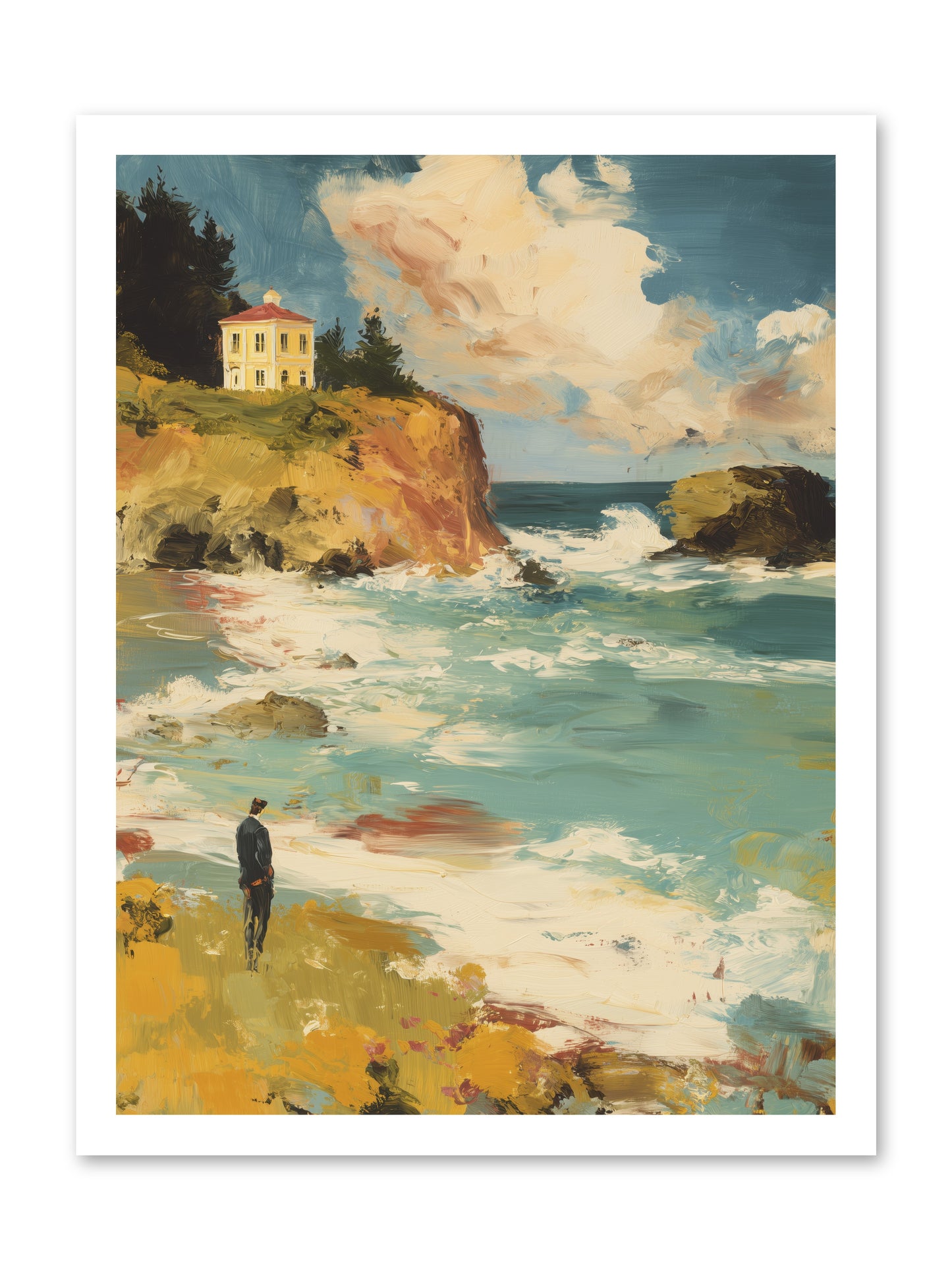 Terraced Splendor -- Loose Canvas Print 18x24