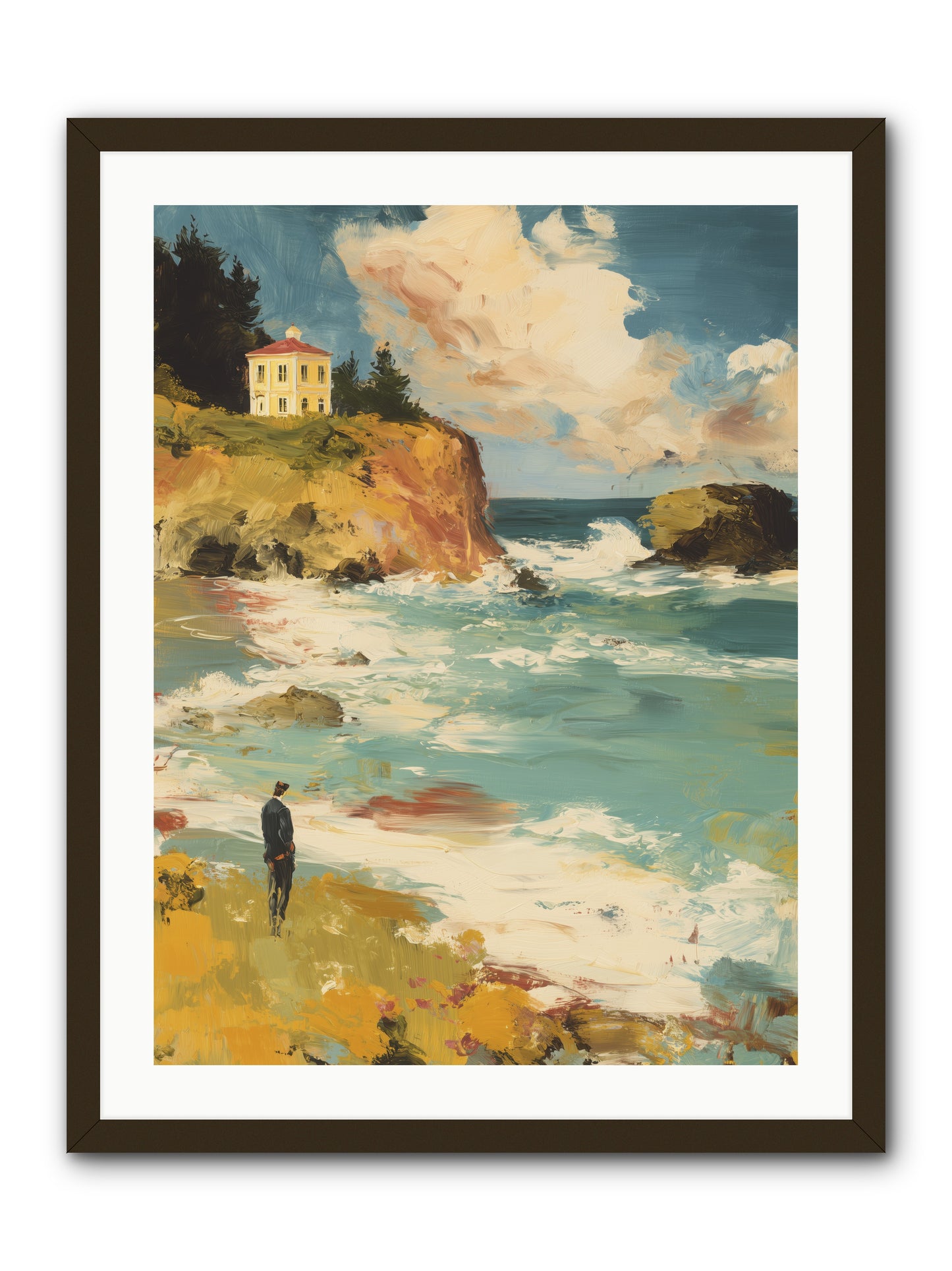 Terraced Splendor -- Framed Print - Black 24x32
