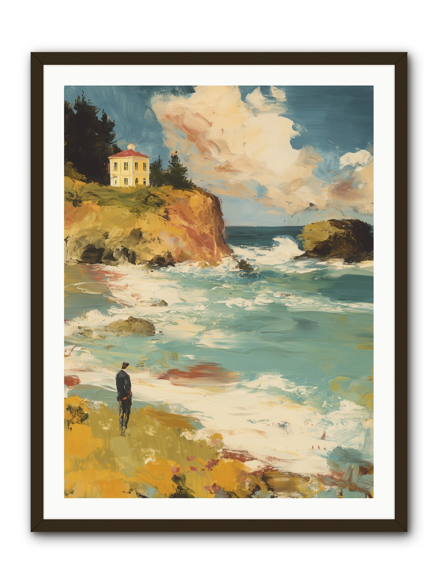 Terraced Splendor -- Framed Print - Black 30x40