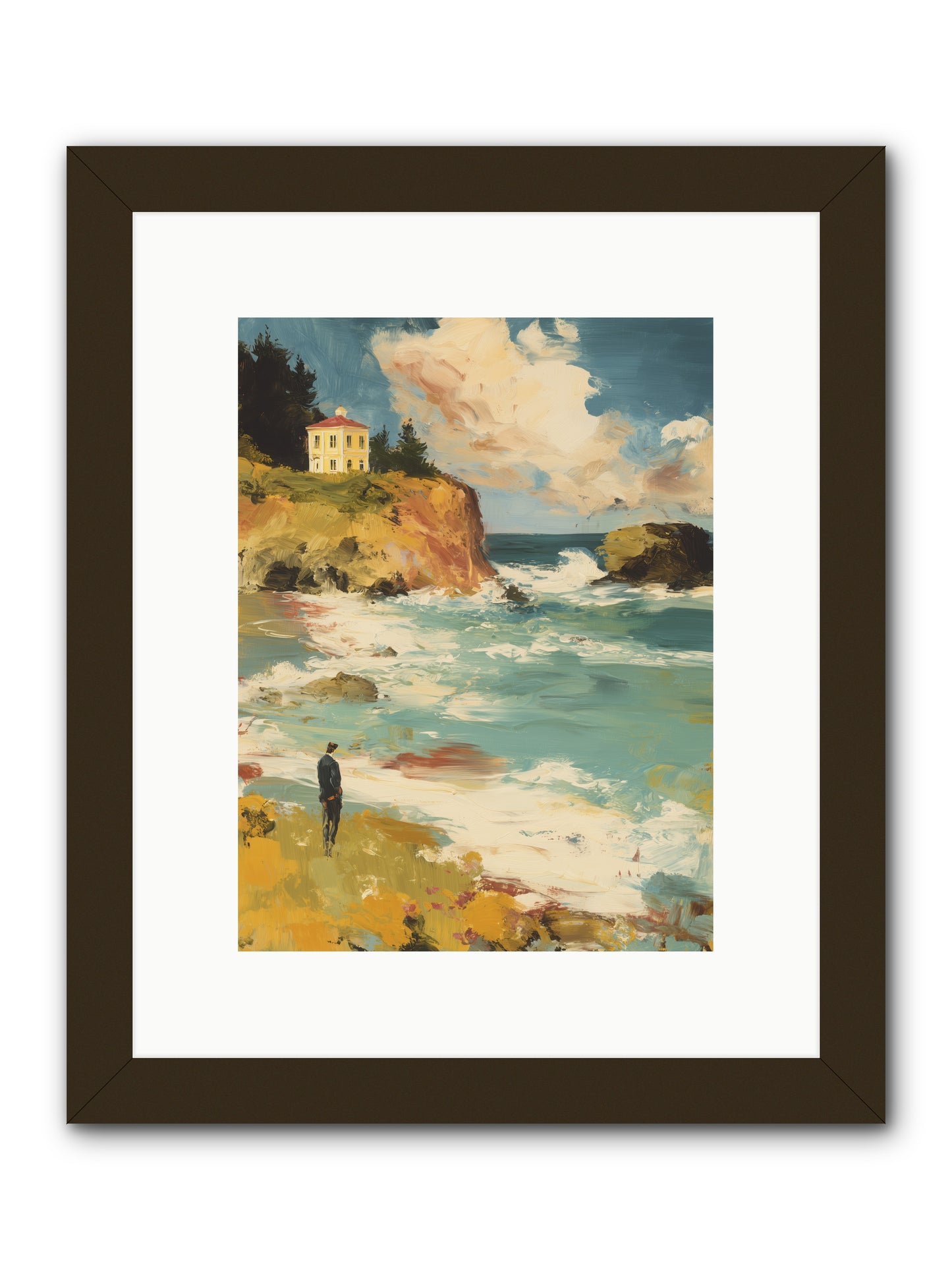 Terraced Splendor -- Framed Print - Black 9x12
