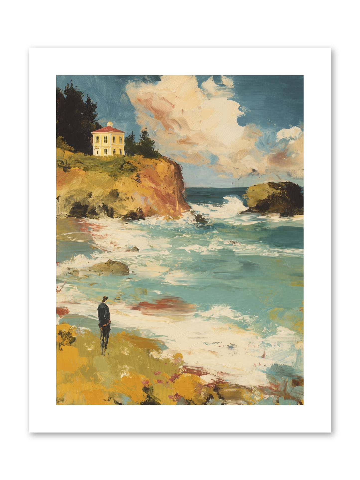 Terraced Splendor -- Loose Canvas Print 9x12