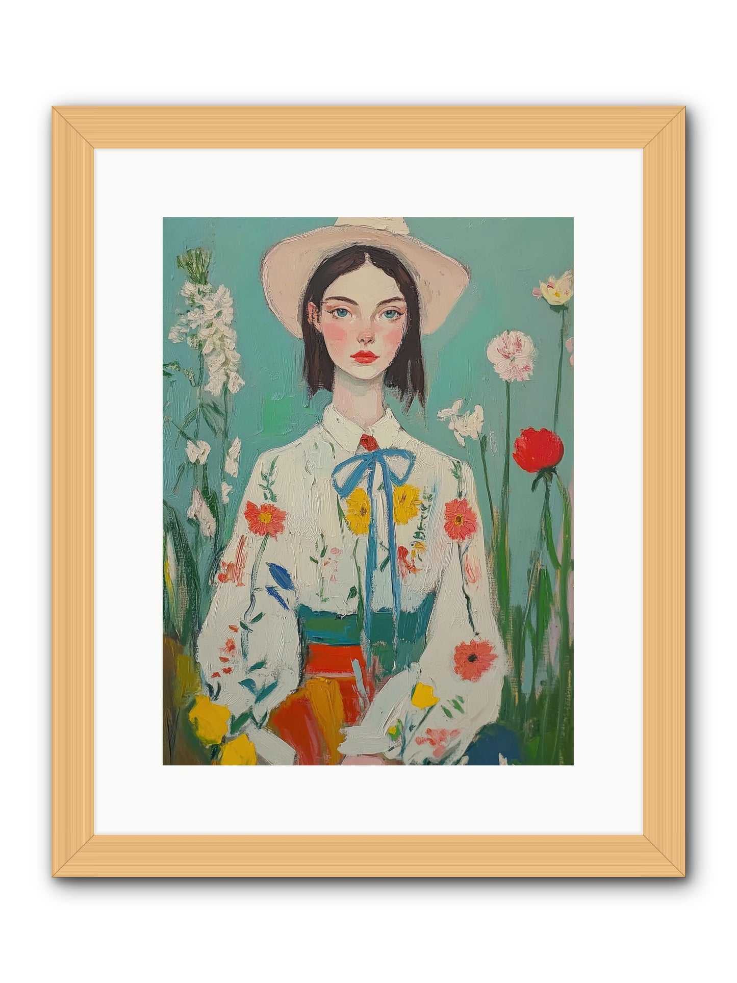 Terracotta Wind -- Framed Print - Natural 12x16