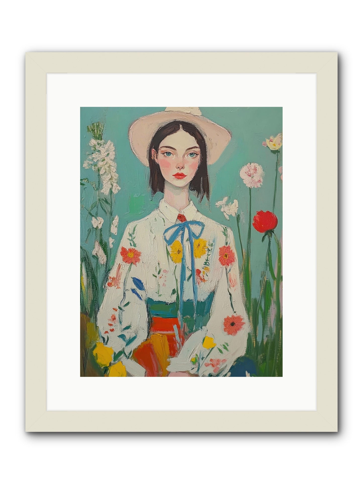 Terracotta Wind -- Framed Print - White 12x16