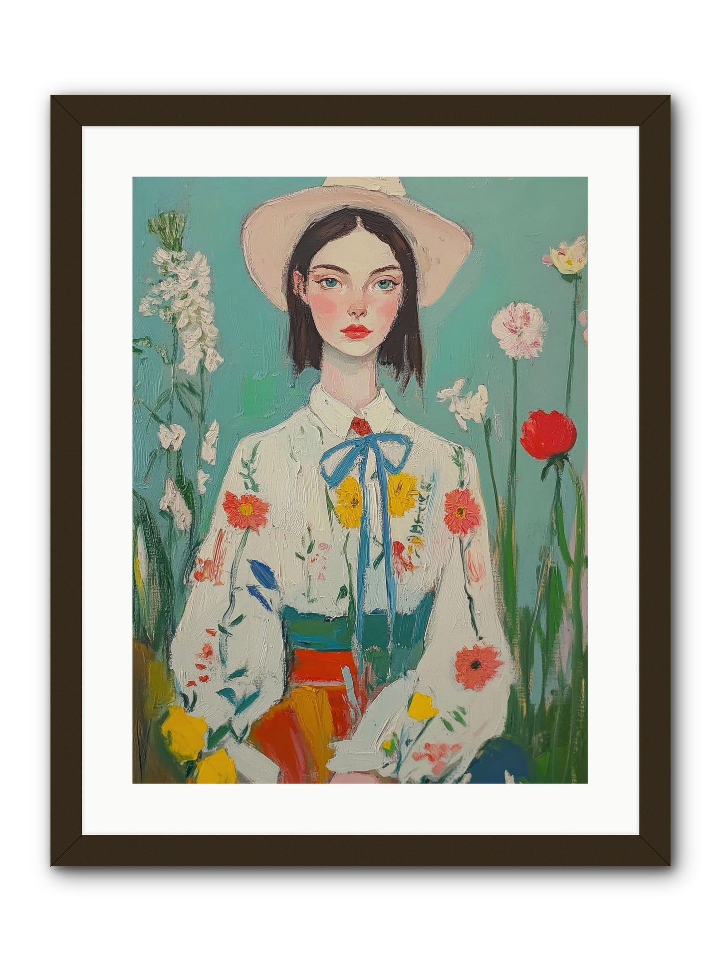 Terracotta Wind -- Framed Print - Black 18x24